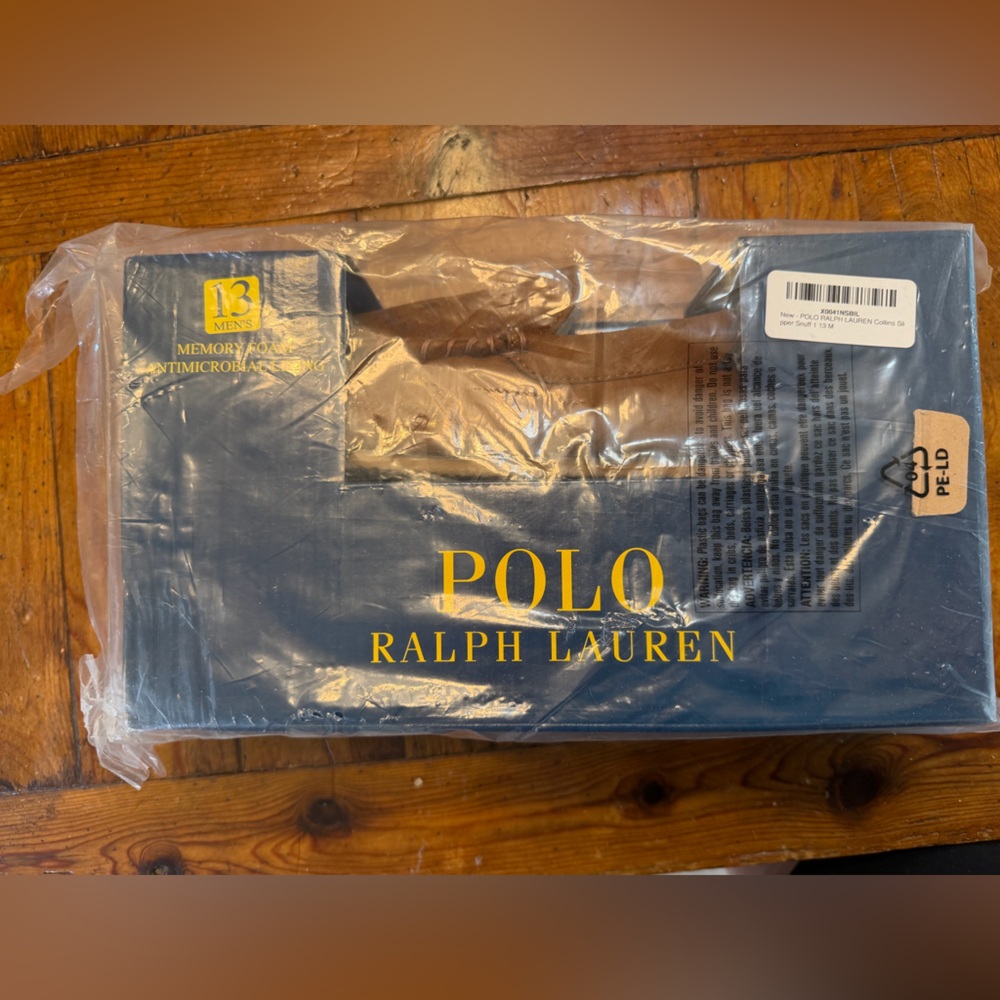 Polo Ralph Lauren men’s leather  slippers